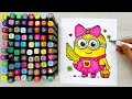 Cute Minion Drawing with Markers