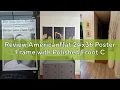 Review Americanflat 24x36 Poster Frame with Polished Front Cover - Slide-In Photo Frame with Buildab