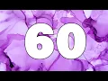 60 Second Countdown Timer Purple Background