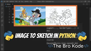 convert image to sketch using Python image to sketch using Python