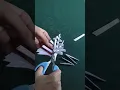 How to cut paper in shape of a spider web