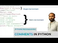 Python Comments Importance Types with Examples - Python Programming Hindi