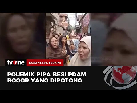 Massa Demo Warga yang Potong Pipa Air PDAM di Bogor
