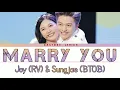 JOY (RED VELVET) \u0026 SUNGJAE (BTOB) - MARRY YOU // EASY LYRICS // COLOR CODED