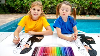 five kids copying each other challenge 24 hours with stephi