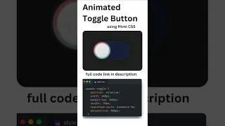 Toggle Button Html CSS