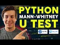 Mann-Whitney U Test in Action Python Code Statistical Insights