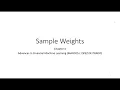 Book2-Chapter4-Sample Weights