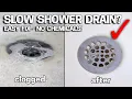 DON T LIVE with SLOW DRAINS - Make Your Shower Drain like New In 2 Minutes