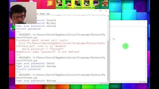 Python - While Loop If Else in the Password software