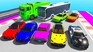 العاب سيارات الشرطة و شاحنه المدرعه و الباص 