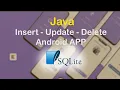 Connect to SQLite Local Database insert update delete search in Android Java With Code