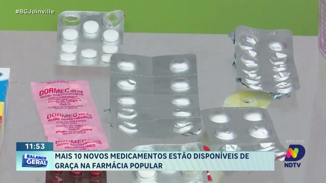Mais 10 novos medicamentos estão disponíveis de graça na Farmácia Popular