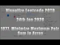 1877 Minimize Maximum Pair Sum in Array Greedy Sorting Two Pointers LeetCode Daily 24 Jan