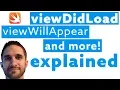 ViewDidLoad ViewWillAppear and more Explained in Swift iOS UIViewController Lifecycle Methods