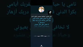 نامي يا حياتي   ملحم زين  كاريوكي  مع كلمات          دندنها