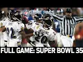A Dominant Defense Makes History Super Bowl 35 Ravens vs Giants FULL GAME