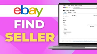 How to Find a Seller on eBay Quick Search Guide