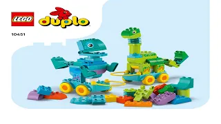👶 LEGO instructions 👶 DUPLO 👶 10451 👶 3in1 Dinosaurs on Wheels 👶 Book 1 👶