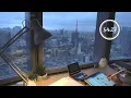🗼Tokyo at SUNSET 🌆STUDY WITH ME | calm piano + Apple Pencil writing  | 2 hours (2x60mins)
