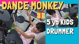 Download DANCE MONKEY Drummer Cilik 5yo (Drum Cover) Kids Drummer Tones and I MP3