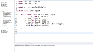 Java JSON Array Encode Using ArrayList