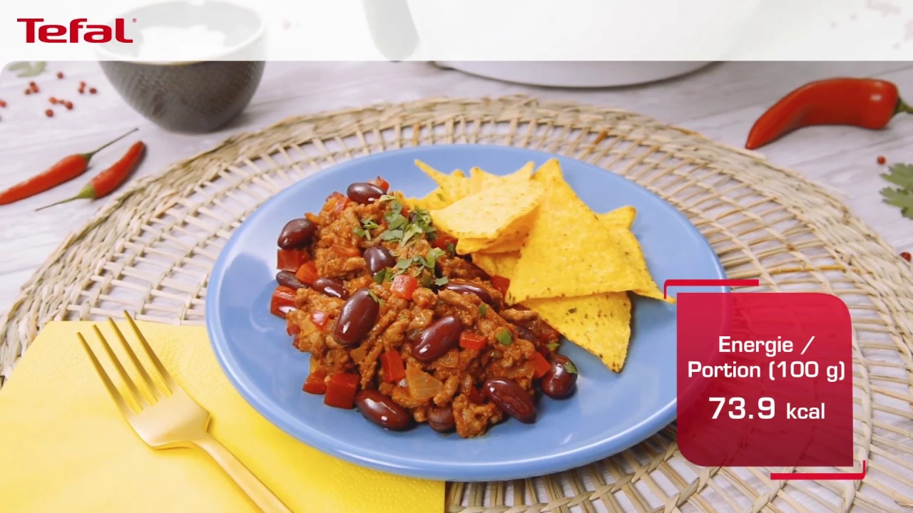 
          
          
          
            
            Chilli con Carne Rezept mit der ActiFry Genius von Tefal
          
        . 