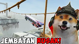 Download CHALLENGE MOBIL LEWAT DI JEMBATAN RUSAK!!! - BeamNG drive #5 MP3