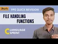 File Handling Functions in Telugu Copy Content from one file to another file PPS C Language