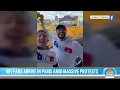 NFL Fans Arrive in Paris Amid Ongoing Violent Protests