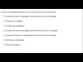 Math Which - of the following statements COULD be true about prism Select all that apply