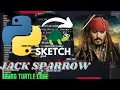 Johnny Depp Sketch Using Python Code Python Programming Hub