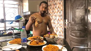 veekee arthur cooked nigerian jollof rice and grilled chicken ibadan vlog day 5
