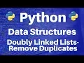 Data Structures in Python Doubly Linked Lists -