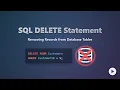 SQL DELETE Statement Tutorial Removing Data from Your Database