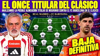 🚨¿QUÉ PLANTEARÁ JOSE MOURINHO EN EL CLÁSICO CONTRA EL CTA BARCELONA? | COURTOIS BAJA DEFINITIVA