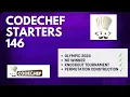 CodeChef Starters 146 Olympic2024 No Winner Knockout Tournament Permutation Construction