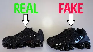 مقارنة بين أحذية نايكي شوكس تي إل الأصلية والمقلدة دندنها