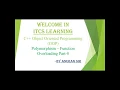 C Object Oriented Programming OOP Part-8 Polymorphism - Function Overloading