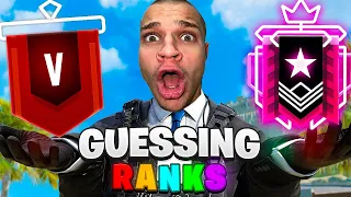 Guessing Your Rank is BACK Rainbow Six Siege