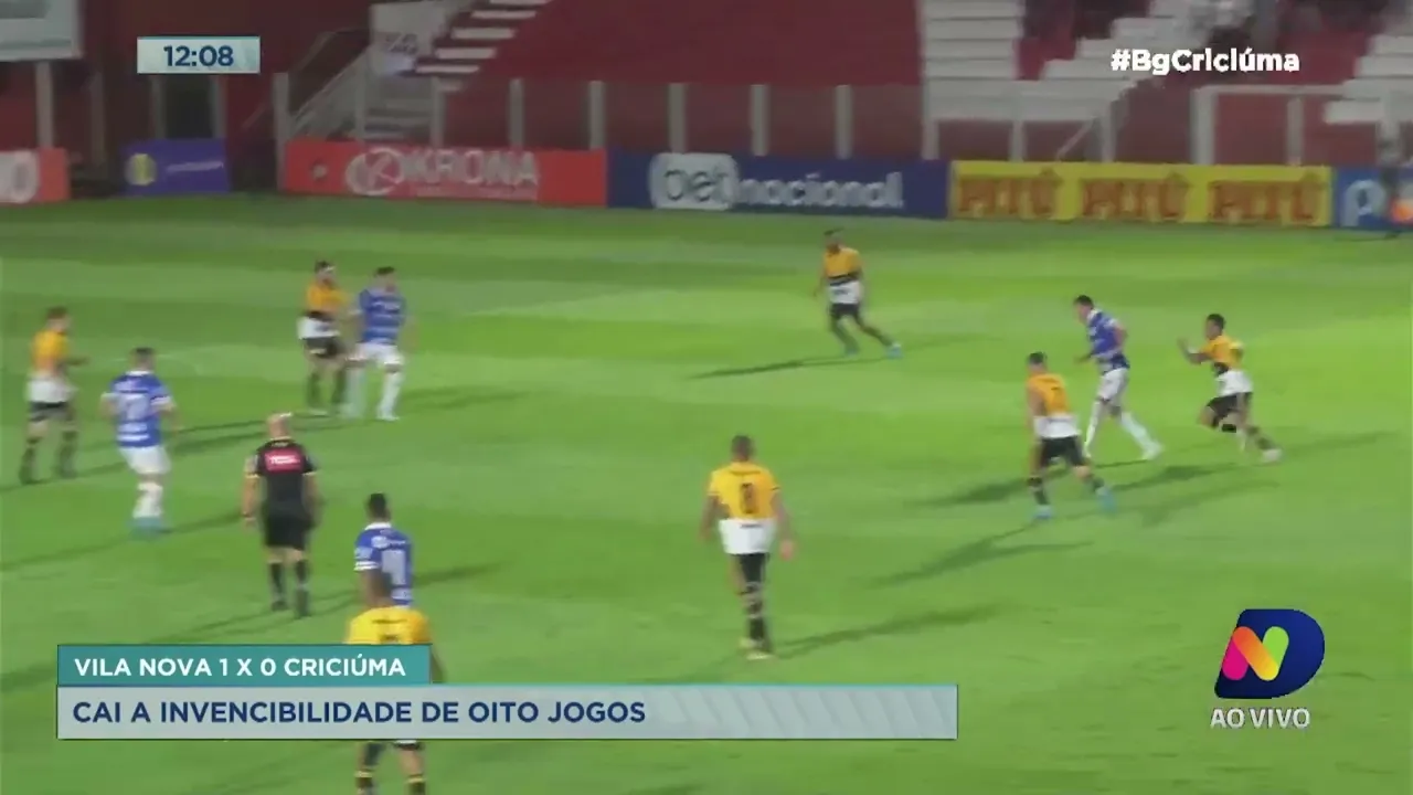 Renato Semensati: cai a invencibilidade de oito jogos