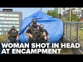 Woman shot near Chinatown-International District encampment as downtown tent sweeps vary