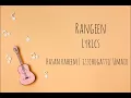 Rangeen | coke studio | Hasan raheem| izzchugatti | Umair | Lyrics 