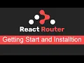 React Router v6 tutorial getting started installation
