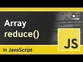 Javascript Tutorial - Array Reduce