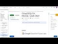 Cloud SQL for MySQL Qwik Start Epanol