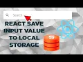 React Tutorial - Save Form Data Into Local Storage