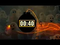 40 Second Ghost Blast Timer Countdown with Horror Music Clock Ticking Sound Scary Alarm