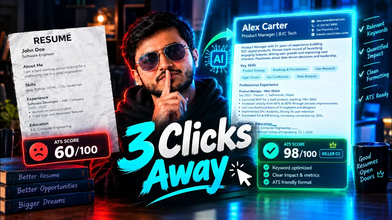 AI-Era: Jeff Su's AI Resume Rules in 3 Clicks (Steal This Agent Immediately): video thumbnail