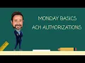 ACH Authorizations